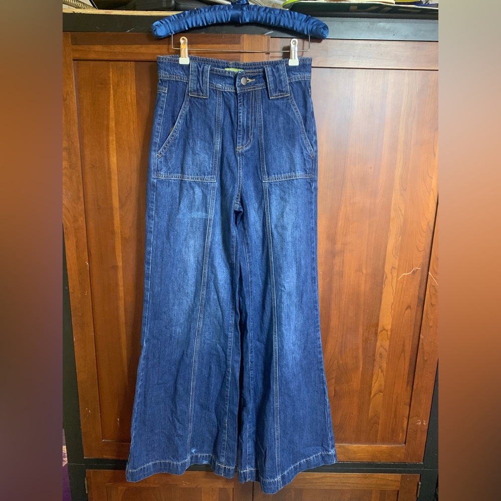 Gianni Bini Denim Flare Pants Sz 26